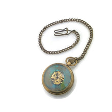 Load image into Gallery viewer, Mechanical brass Pocket Watch with Multicolor Dial