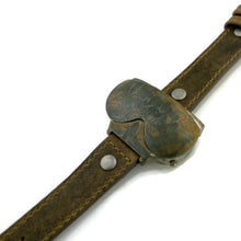 Load image into Gallery viewer, Watch  Two Time Zone with Cover, Blue Dial  With Brown  Leather Band.