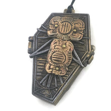 Load image into Gallery viewer, Coffin Watch Pendant Necklace, Copper Dial