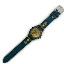 Load image into Gallery viewer, Automatic Mechanical Watch, Blue Dial with Blue Leather Band