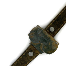 Load image into Gallery viewer, Watch  Two Time Zone with Cover, Blue Dial  With Brown  Leather Band.