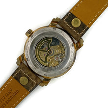 Load image into Gallery viewer, Mechanical Watch, Blue Dial with Leather Band