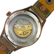 Load image into Gallery viewer, Mechanical Watch, Blue Dial with Leather Band