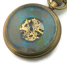 Load image into Gallery viewer, Mechanical brass Pocket Watch with Multicolor Dial
