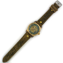 Load image into Gallery viewer, Mechanical Watch, Blue Dial with Leather Band