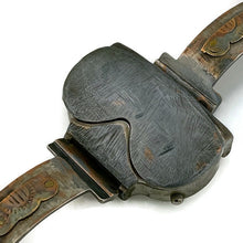 Load image into Gallery viewer, Watch  Two Time Zone with Cover, Blue  and Copper Dial