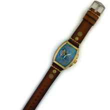 Load image into Gallery viewer, Moon Mechanical Watch,Multicolor Dial with Brown Leather Band