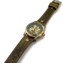 Load image into Gallery viewer, Mechanical Watch, Blue Dial with Leather Band