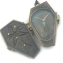 Load image into Gallery viewer, Coffin Watch Pendant Necklace, Copper Dial