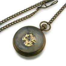 Load image into Gallery viewer, Mechanical brass Pocket Watch with Multicolor Dial
