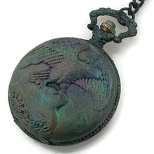 Load image into Gallery viewer, Eagle Pocket Watch with Cover, Multicolor Dial