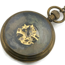 Load image into Gallery viewer, Mechanical brass Pocket Watch with Multicolor Dial