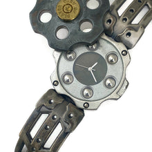Load image into Gallery viewer, Six Shooter Gun Barrel Watch, Blue Color Dial