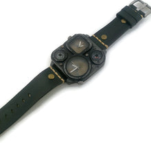 Load image into Gallery viewer, Large Dial Two Time Zone Watch with Compass And Thermometer