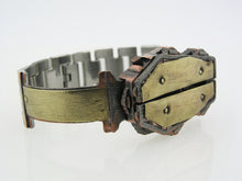 Load image into Gallery viewer, Copper & Brass Coffin Watch, Multicolor Dial