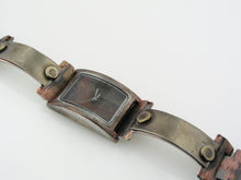 Load image into Gallery viewer, brass & silver Watch, Multicolor Dial