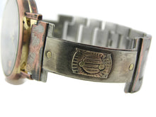 Load image into Gallery viewer, Silver & Brass Watch, Multicolor Dial