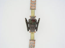 Load image into Gallery viewer, Copper & Brass Coffin Watch, Multicolor Dial