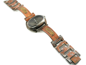 Copper & Brass Watch, multicolor Dial