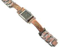 Load image into Gallery viewer, Copper & Brass Watch, bluer Dial