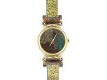 Load image into Gallery viewer, Brass Watch, multicolor Dial