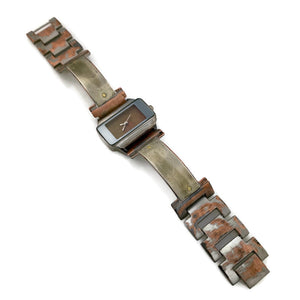 Watch With Silver &  Copper Dial