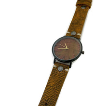 Load image into Gallery viewer, Copper Dial Watch with Leather Band