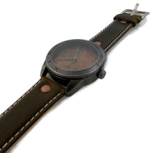 Load image into Gallery viewer, Large Copper Dial Watch With Leather Band
