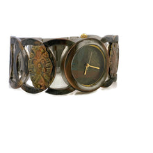 Load image into Gallery viewer, Women's Copper & brass Watch, Multi Color Dial