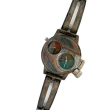 Load image into Gallery viewer, Two Time Zones Watch, Multi Color Dials