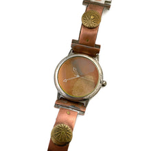 Load image into Gallery viewer, Copper & brass Watch, Multi Color Dial