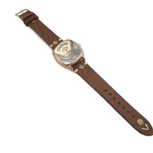 Load image into Gallery viewer, Rotary Numeric Watch With White Dial Leather Band