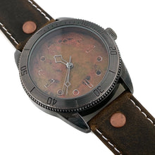 Load image into Gallery viewer, Large Copper Dial Watch With Leather Band