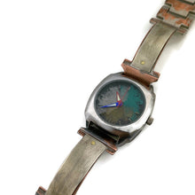Load image into Gallery viewer, Watch With Silver Blue, Silver & Gold Dial