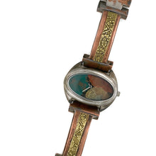 Load image into Gallery viewer, Copper &amp; brass Watch, Multi Color Dial
