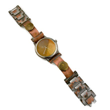 Load image into Gallery viewer, Copper & brass Watch, Multi Color Dial