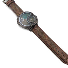 Load image into Gallery viewer, Large Dial Multi Color Watch With Leather Band