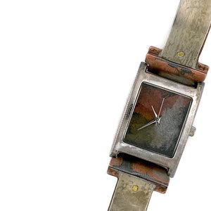 Watch With Silver & Three Tone Dial