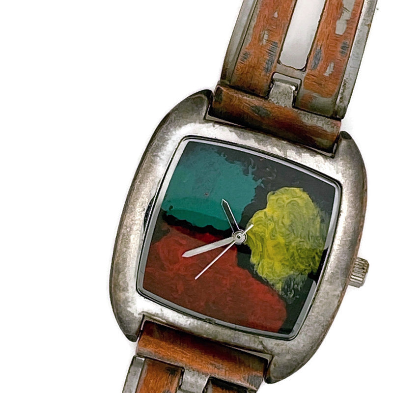 Watch, Multi Color Dial