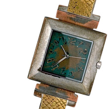 Load image into Gallery viewer, Women's Brass Watch, blue Dial