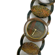 Load image into Gallery viewer, Women's Copper & brass Watch, Multi Color Dial