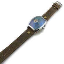 Load image into Gallery viewer, Moon Automatic Mechanical Watch,Blue Dial with Leather Band
