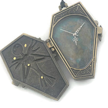 Load image into Gallery viewer, Coffin Watch Pendant Necklace, Copper Dial
