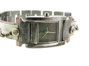 Women's silver & brass Watch, Multicolor Dial