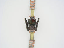 Load image into Gallery viewer, Copper &amp; Brass Coffin Watch, Multicolor Dial
