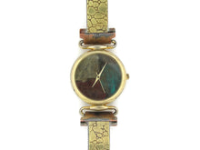 Load image into Gallery viewer, Brass Watch, multicolor Dial
