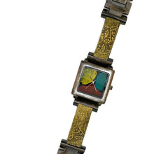 Load image into Gallery viewer, Women&#39;s Brass Watch, Multi Color Dial
