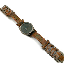 Load image into Gallery viewer, Copper &amp; Brass Watch, Blue Dial
