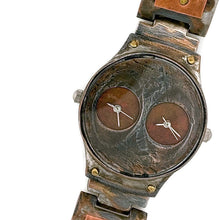 Load image into Gallery viewer, Copper Watch,Two Time Zones
