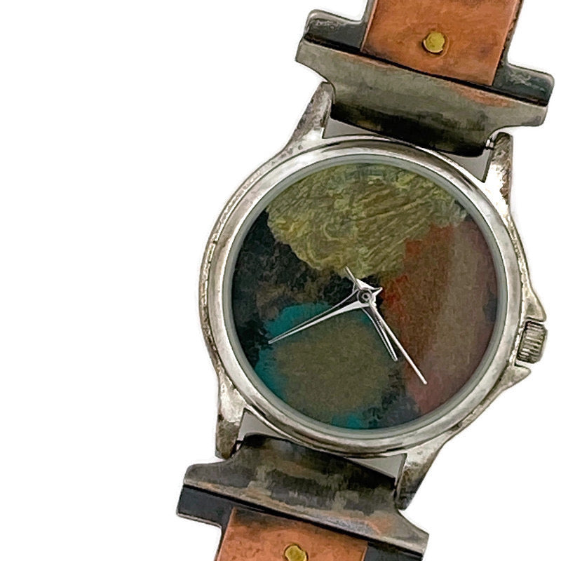 Women's Copper & brass Watch, Multi Color Dial – Paternoster Designs